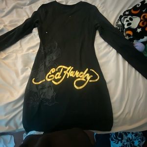 I'm selling a Ed Hardy's black dress from fashion nova size medium & never worn